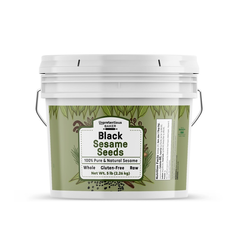Unpretentious Black Sesame Seeds, 1 Gallon, Whole, Natural, And Nutty Flavor