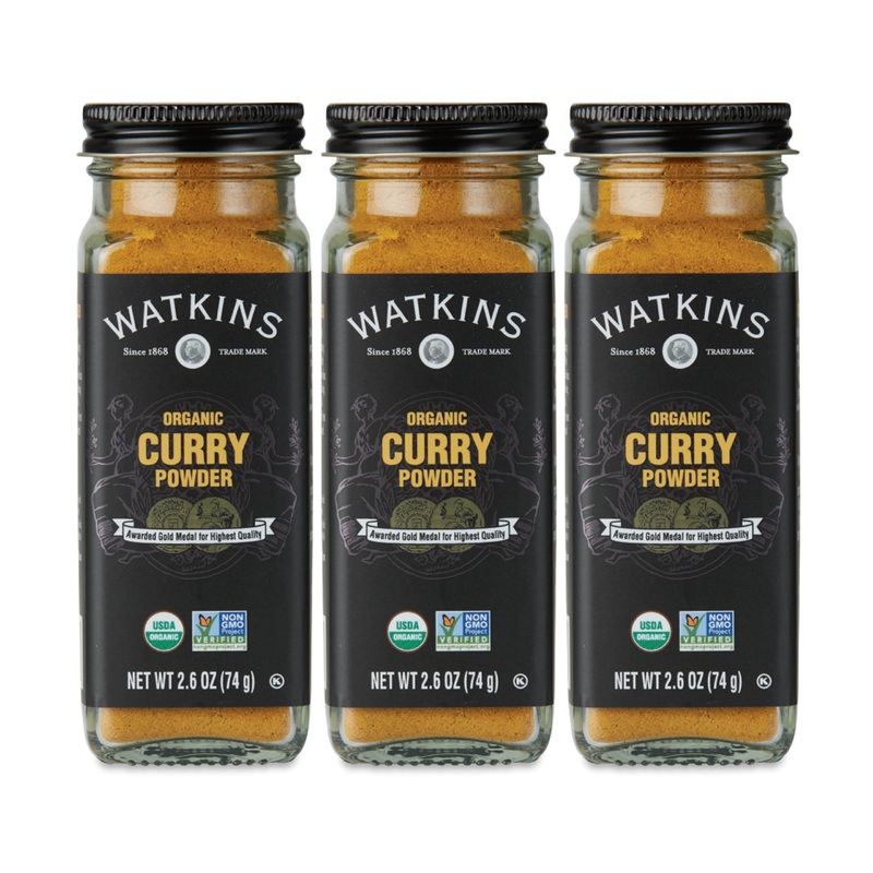 Watkins Organic Curry Powder, 2.6 Ounce Jar, 3-Pack