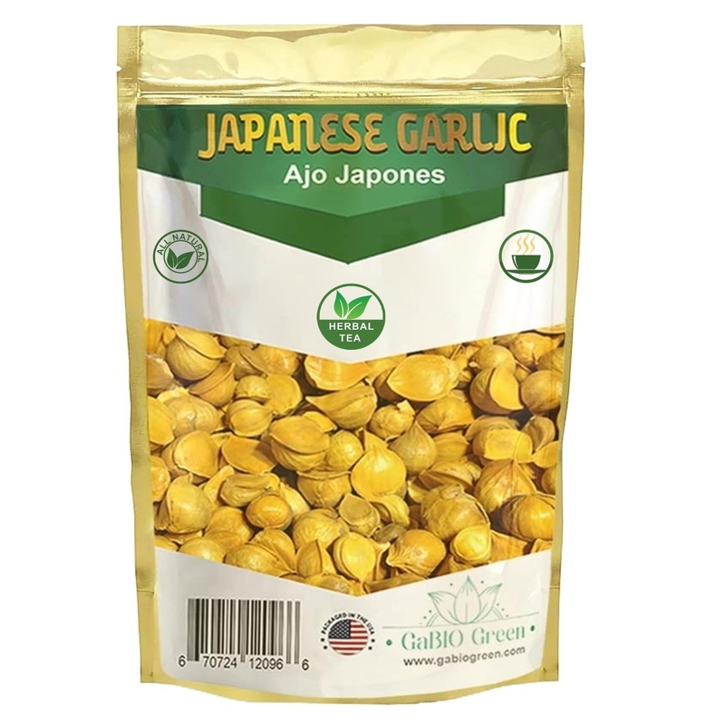 Ajo Japones 100% Natural 8 Oz/1/2 Pound, Ajo Chino, Vegan, Wild Crafted Japanese Garlic, Bulk Garlic, Ajo Japone Resealable Bag