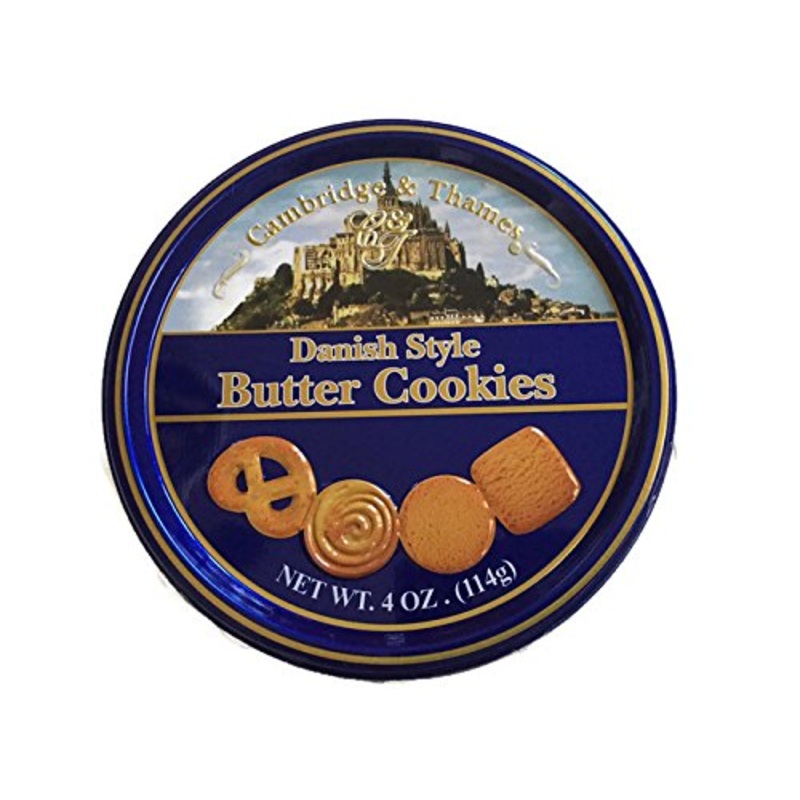 Cambridge & Thames Danish Style Butter Cookies 4 Oz Mini Tin (1 Tin)