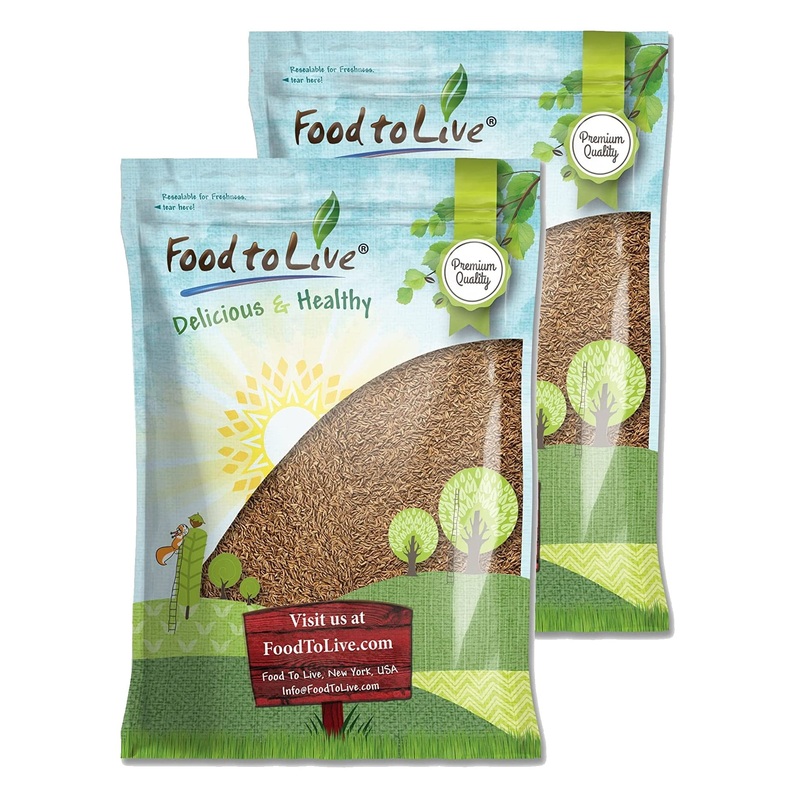 Food To Live – Caraway Seeds, 10 Pounds Whole Raw Dried Caraway Seeds, Kosher And Vegan, Bulk Savory Spice. Rich In Dietary Fibe