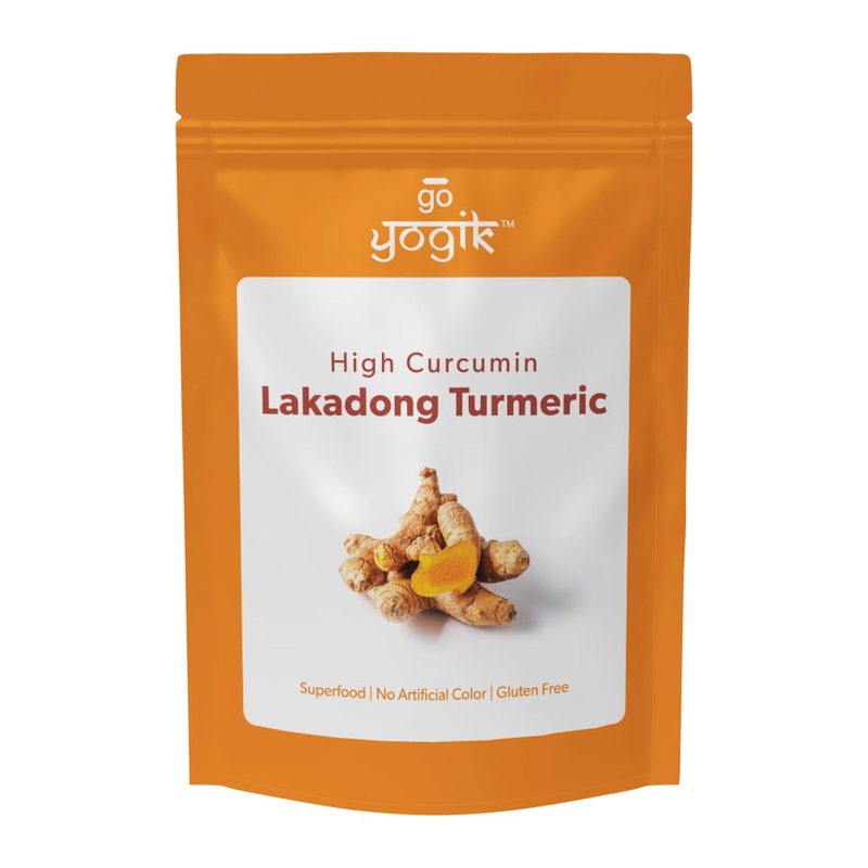 Go-Yogik Lakadong Turmeric Powder-1Lb, High Curcumin -Lab Tested | Superfood | Traditionally Grown, Direct From India.