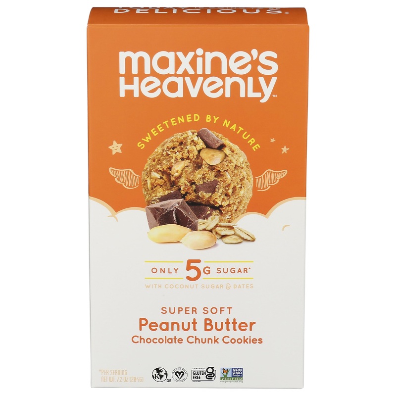 Maxines Heavenly Cookies Cookies Peanut Butter Chocolate Chip, 7.2 Oz