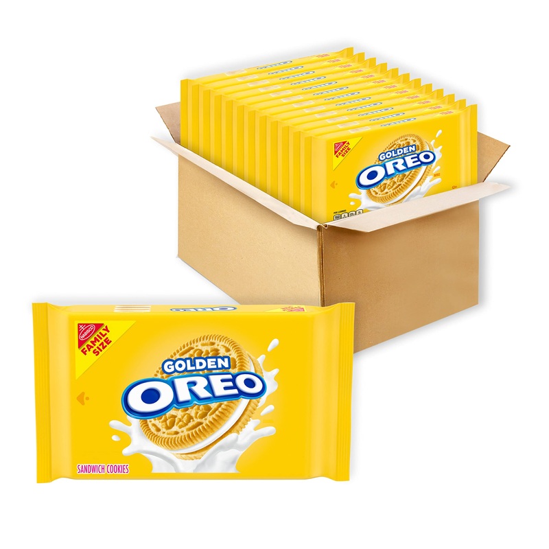 Oreo Golden Sandwich Cookies, Family Size, 12 – 18.12 Oz Packs