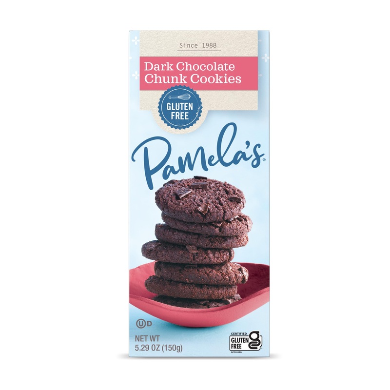 Pamela’S Dark Chocolate Chunk Gluten Free Cookies, 6.25 Oz Boxes (Pack Of 6)