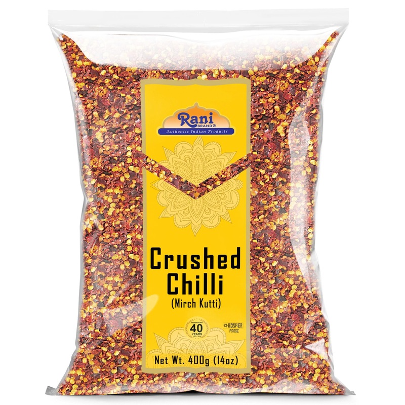 Rani Crushed Red Pepper Flakes Chilli (Pizza Type Cut) 14Oz (400G) ~ All Natural, No Color Added, Gluten Friendly | Vegan | Non-