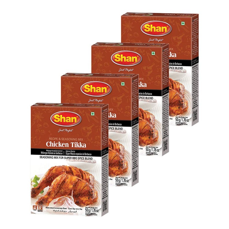 Shan – Chicken Tikka Seasoning Mix (50G) – Seasoning Packets For Tikka Masala (Pack Of 4)