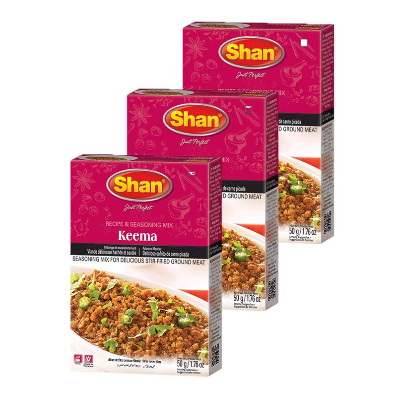 Shan Keema Masala Seasoning Mix 1.76 Oz (50G) – Meat Seasoning Spice For Delicious Stir-Fried Ground Meat – Airtight Packaging –