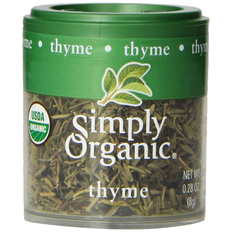 Simply Organic Whole Thyme Leaf, Certified Organic | 0.28 Oz | Pack Of 6 | Thymus Vulgaris L.