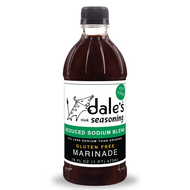 Steak Seasoning By Dale’S, Reduced Sodium Blend, No Cholesterol | Delicious On All Meats, Fish | 16 Oz Bottle (12 Pack) | No Lon