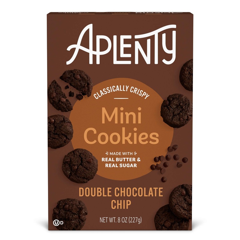 Aplenty, Double Chocolate Chip Mini Cookies, 8 Oz