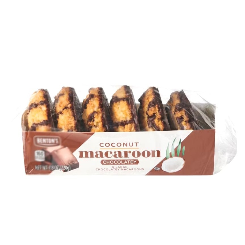 Belgian Chocolate Coconut Macaroons Jumbo 7.8Oz Pack, Real Cocoa – Chocolatey & Soft Chewy Drizzling – Kosher – Gluten Free