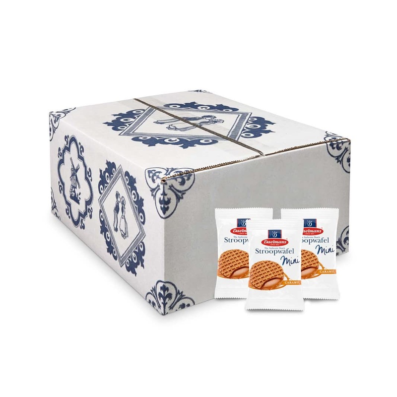 Daelmans Mini Caramel Stroopwafels – Individually Wrapped Waffle Cookies, Sweet Snack For Coffee & Tea, Authentic Soft Toasted D