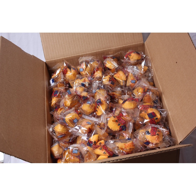 Fortune Cookies Fresh Single Wrap 400 Pcs (1 Box)At D&J Asian Market