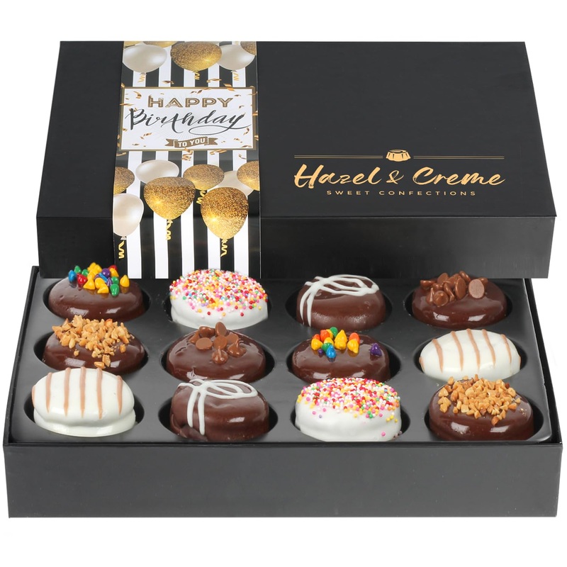 Happy Birthday Cookies – Birthday Cookie Gift Basket – Gourmet Food Gifting For Him/Her (Large, Assorted Flavors)