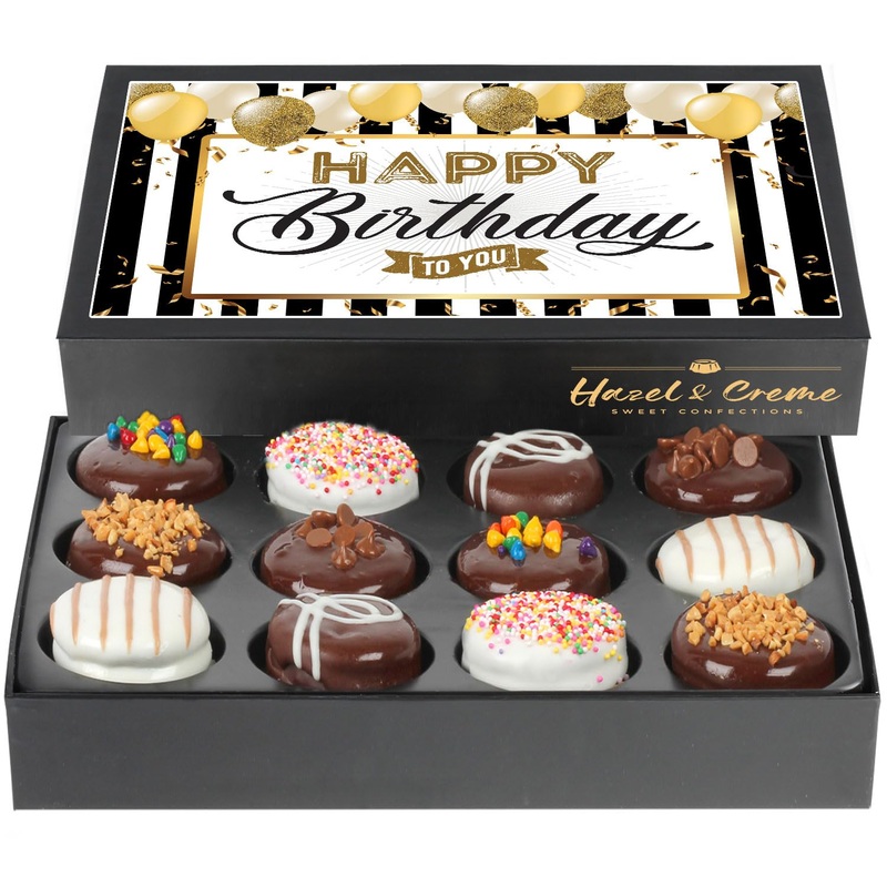 Happy Birthday Cookies – Cookie Gift Basket – Gourmet Food Gifting For Him/Her (Large Size, Birthday)