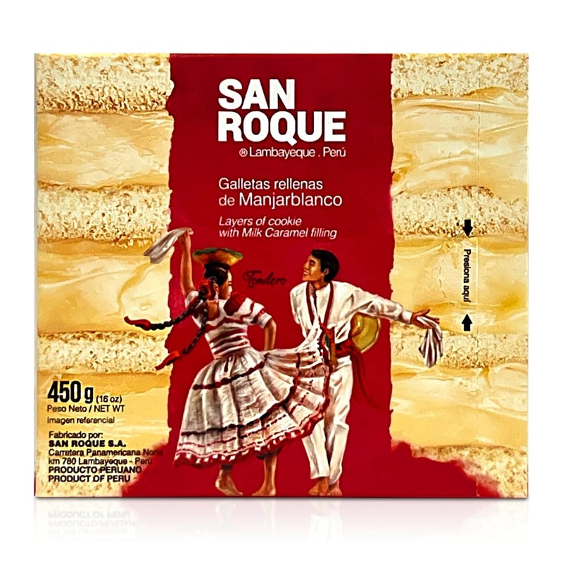 King Kong San Roque Relleno De Manjarblanco From Peru 450 G | 1 Lb | 16Oz New Package