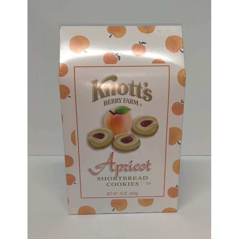Knott’s Berry Farm Shortbread Cookies – Apricot Flavor, 16 oz – Delicious Gluten-Free Treats for Snacking and Baking