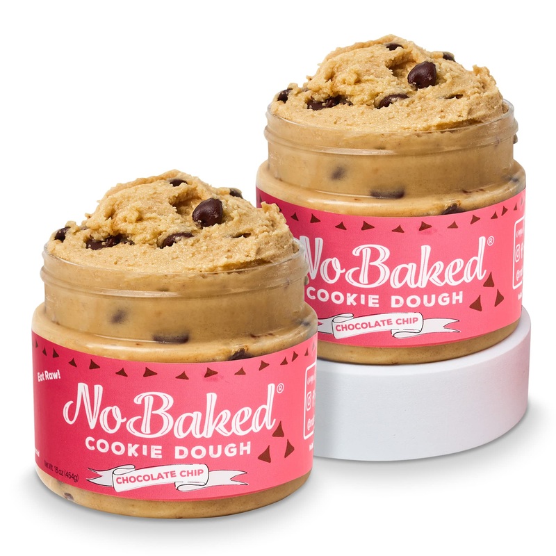 Nobaked Cookie Dough – Edible Chocolate Chip Cookie Dough Meant To Be Eaten Raw With A Soft & Smooth Consistency And No Bitterne