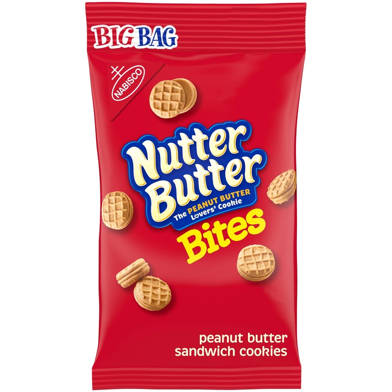 Nutter Butter Bites Peanut Butter Sandwich Cookies Big Bag, 1 Package (3Oz)