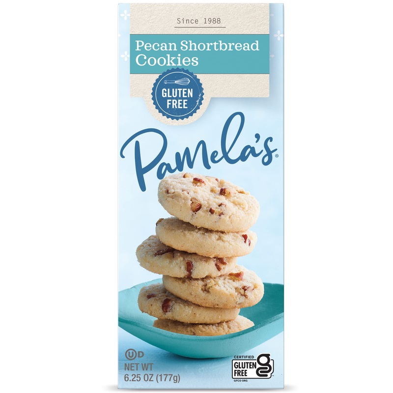 Pamela’S Pecan Shortbread Gluten Free Cookies, 6.25 Oz (Pack Of 6)