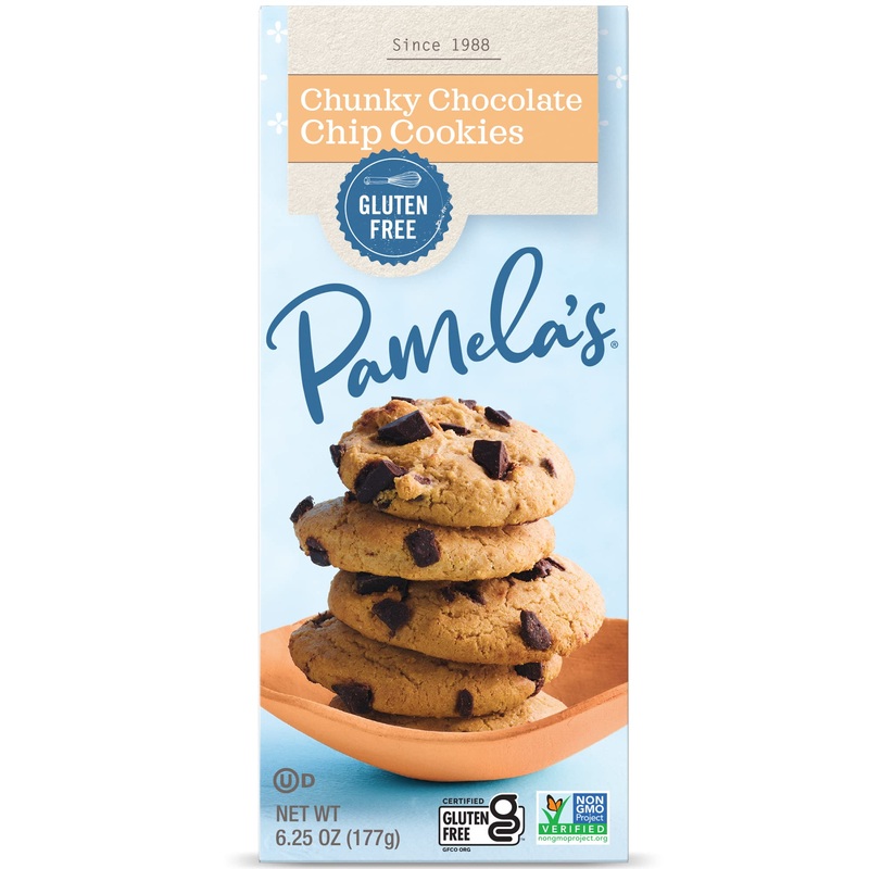 Pamela’S Products Chunky Chocolate Chip Gluten Free Cookies, 6.25 Oz, 6 Count