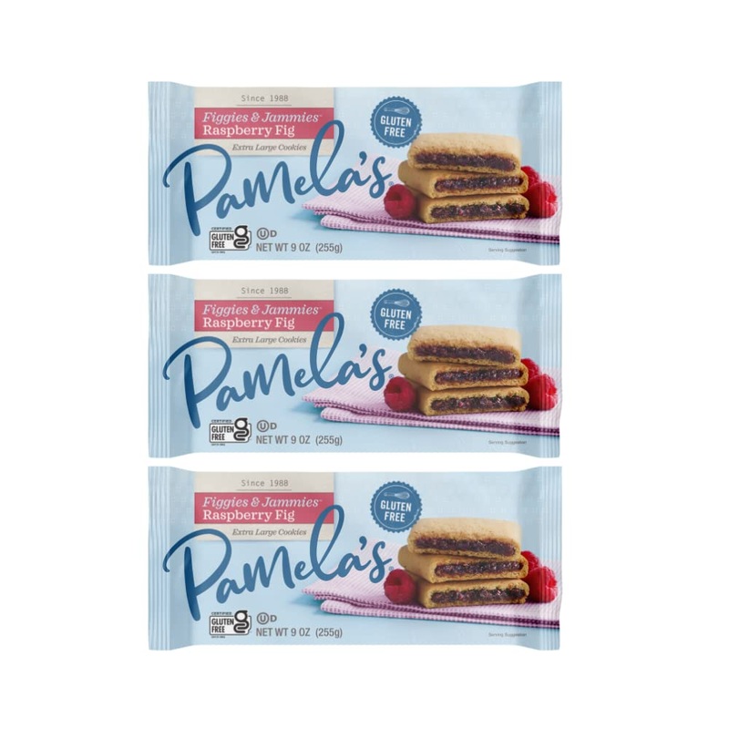 Pamela’S Products Figgies & Jammies Extra Large Cookies Gluten Free Raspberry & Fig — 9 Oz (Pack Of 3)