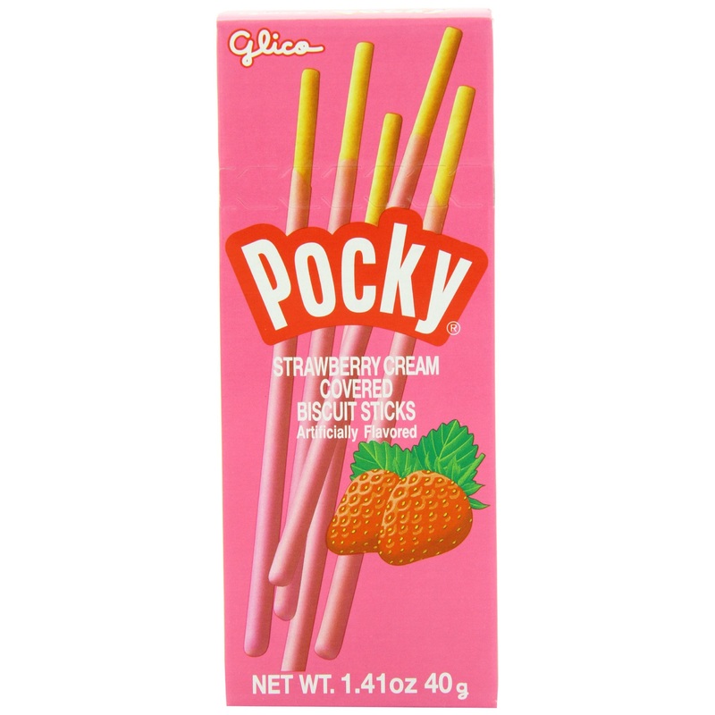 Pocky Cream Covered Biscuit Sticks, Strawberry, 1.41 Ounce (Pack Of 20)