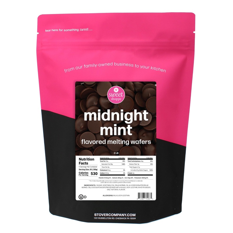 Sweet Shoppe Midnight Mint Flavored Melting Wafers, 2 Pounds