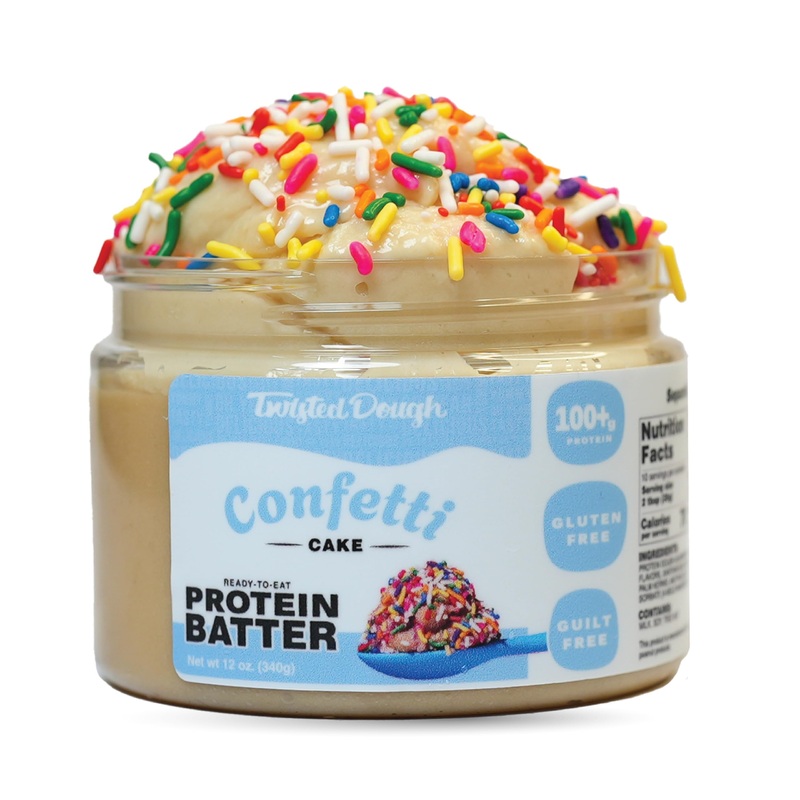 Twisted Dough – Confetti Batter | Healthy Edible Dessert | 100 Grams Of Whey Protein | Protein Packed Cookie Dough | Gluten Free