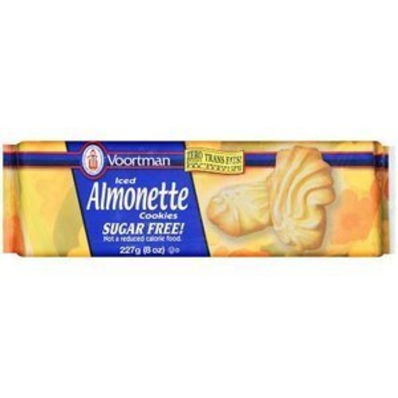 Voortman Iced Almonette Sugar-Free Cookies 8 Oz.