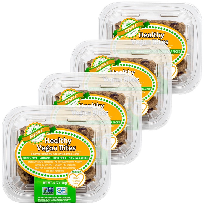Alyssas Vegan Oatmeal Bites  Gluten Free Cookies, Healthy Snacks From The Bakery  Dairy Free, Sugar Free, Low Carb, Keto Prote