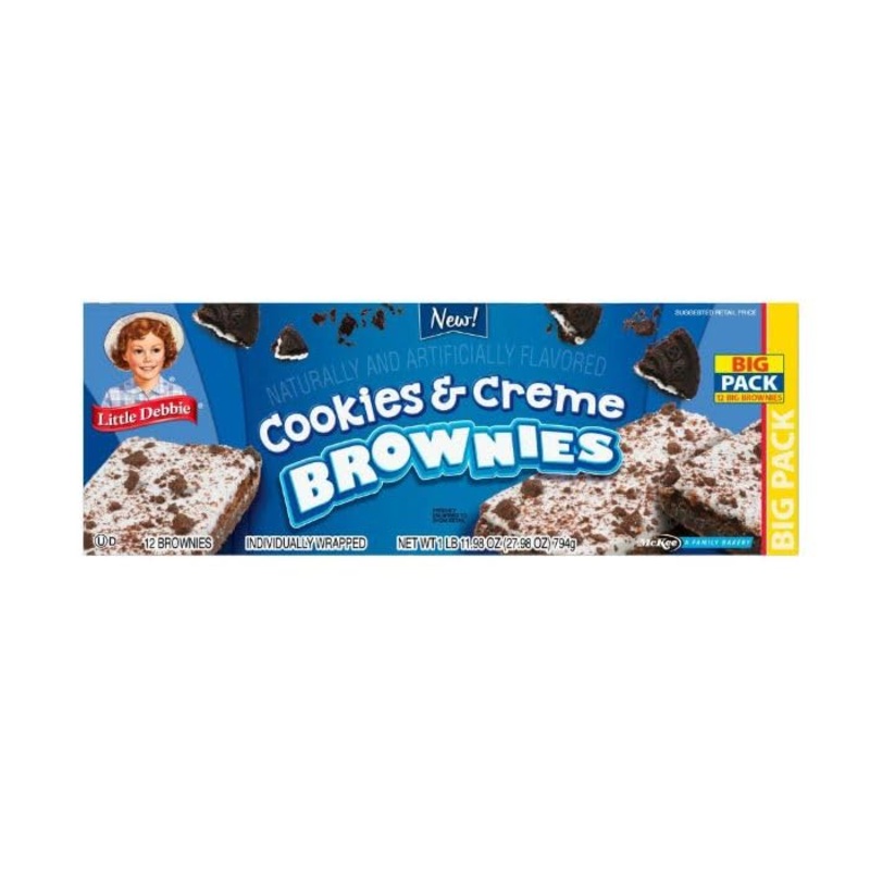 Cookies & Creme Brownies, Big Pack, Individually Wrapped 1 Box