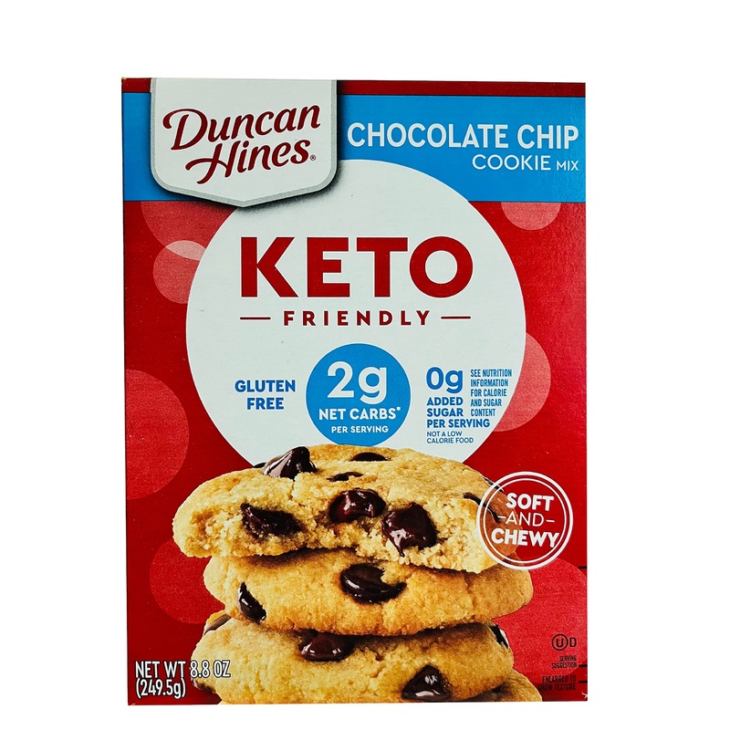 Duncan Hines Keto Friendly Chocolate Chip Cookie Mix, 8.8 Oz