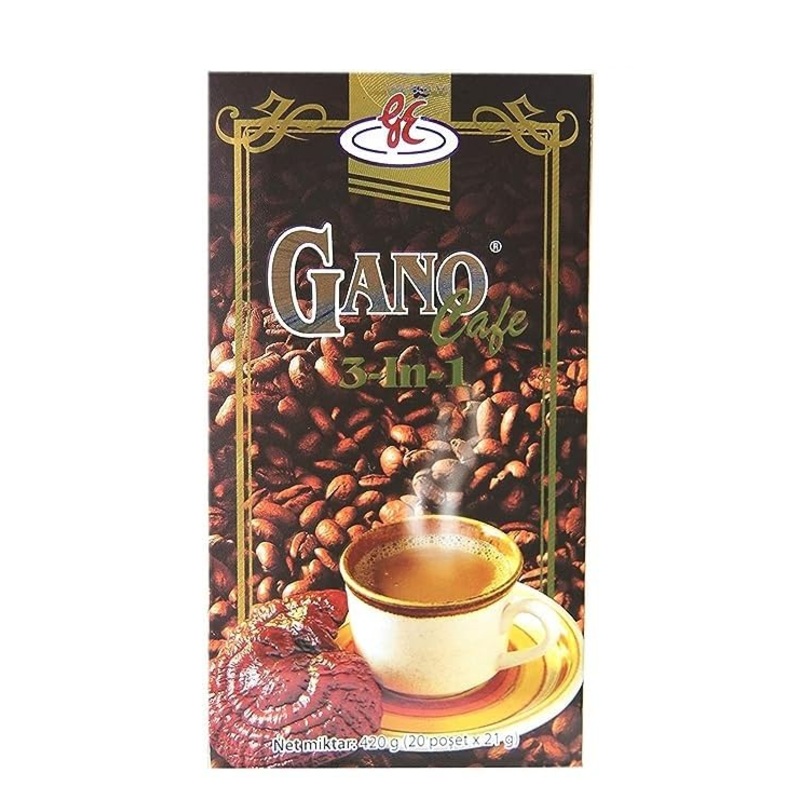 Ganocafe 3In1 Dark Roast Whole Bean Coffee (3 Boxes 60 Sac)