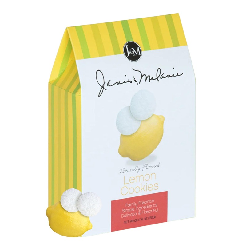 J&M Foods Lemon Cookies, Florida-Inspired, Made With Premium Natural Ingredients, Refreshing Citrus Flavor For Snacking & Gifts,