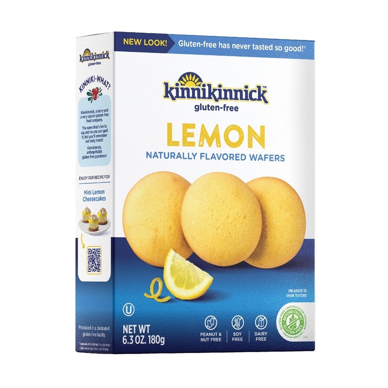 Kinnikinnick – Lemon Wafers – Gluten Free, Allergy Friendly Cookies – 6.3 Oz. Box