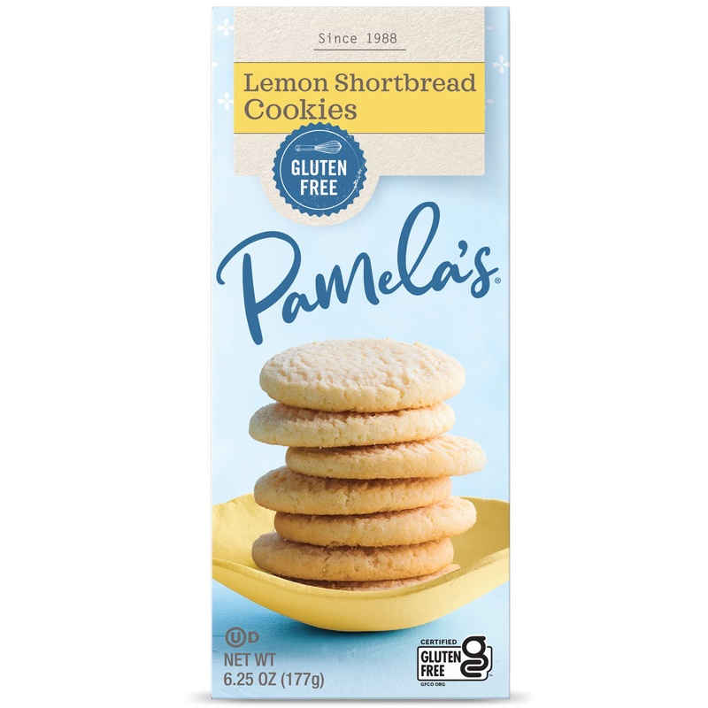 Pamela’S Products Lemon Shortbread Gluten Free Cookies,6.25 Ounce (Pack Of 6)