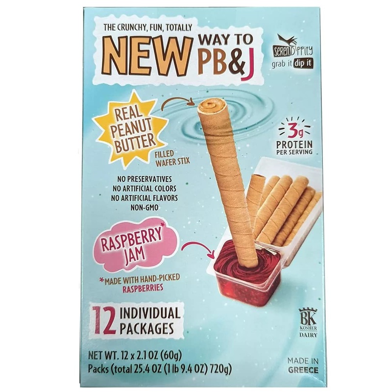 Serendippity Peanut Butter Stix with Raspberry Jam – 12 Pack, 2.1 oz Each – Delicious Snack for Kids and Adults
