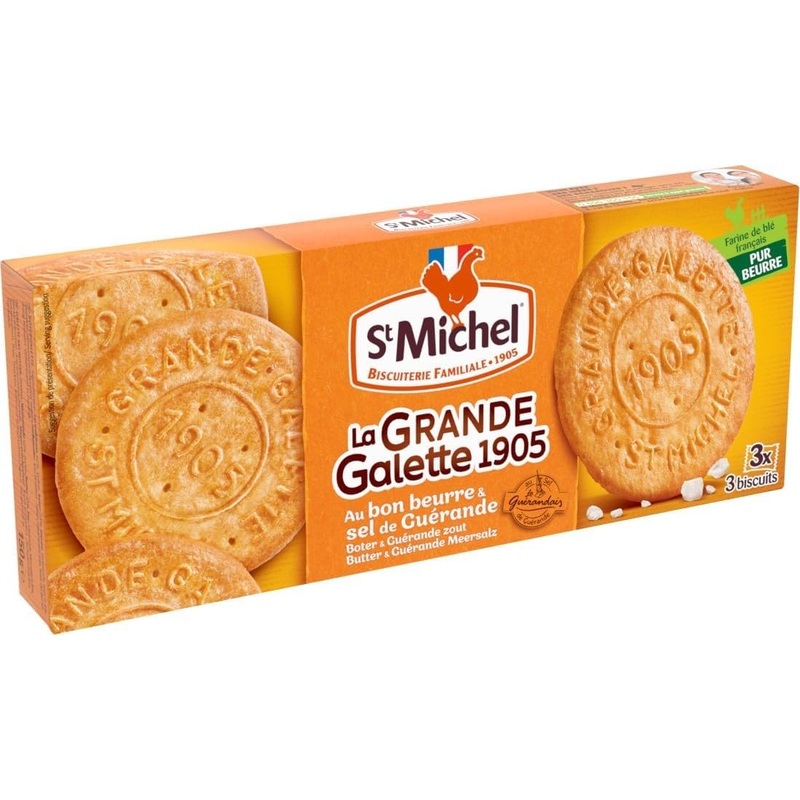 St Michel La Grande Galette Salted Butter, 5.3 Ounce (Pack Of 3)