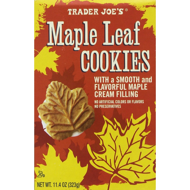 Trader Joe’S Maple Leaf Cookies, Net Wt. 11.4Oz(323G)-Set Of 2