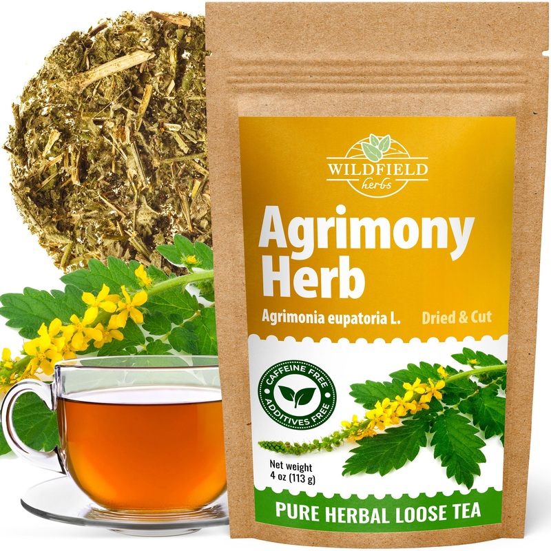 4 Oz. Agrimony Herb Dried Cut Agrimony Flower Tea (Agrimonia Eupatoria L.) – 113G Agrimonia Herbal Tea Flor De Hierba De San Gui
