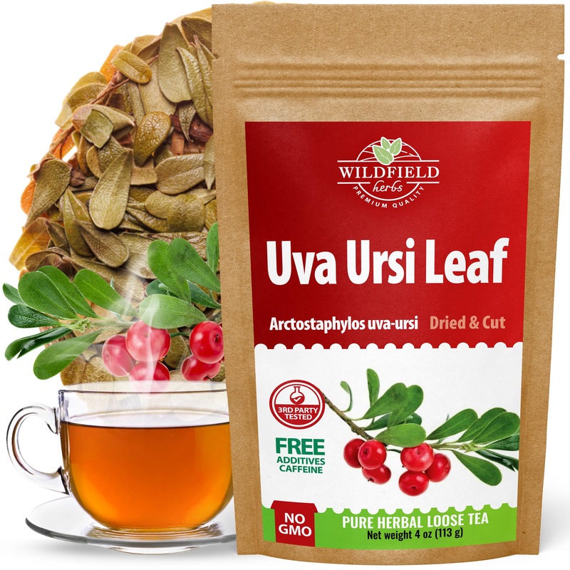 4 Oz. Uva Ursi Leaf Uva Ursi Tea Herbal (Arctostaphylos Uva-Ursi) – 113G Uva-Ursi Herb Tea Arctostaphylos Uva-Ursi