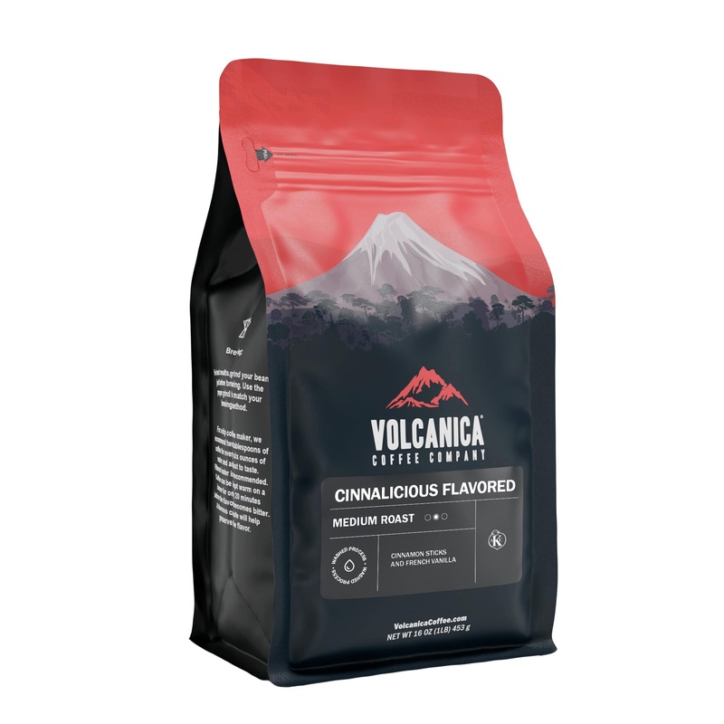 Cinnalicious Flavored Coffee, Whole Bean, 16-Ounce