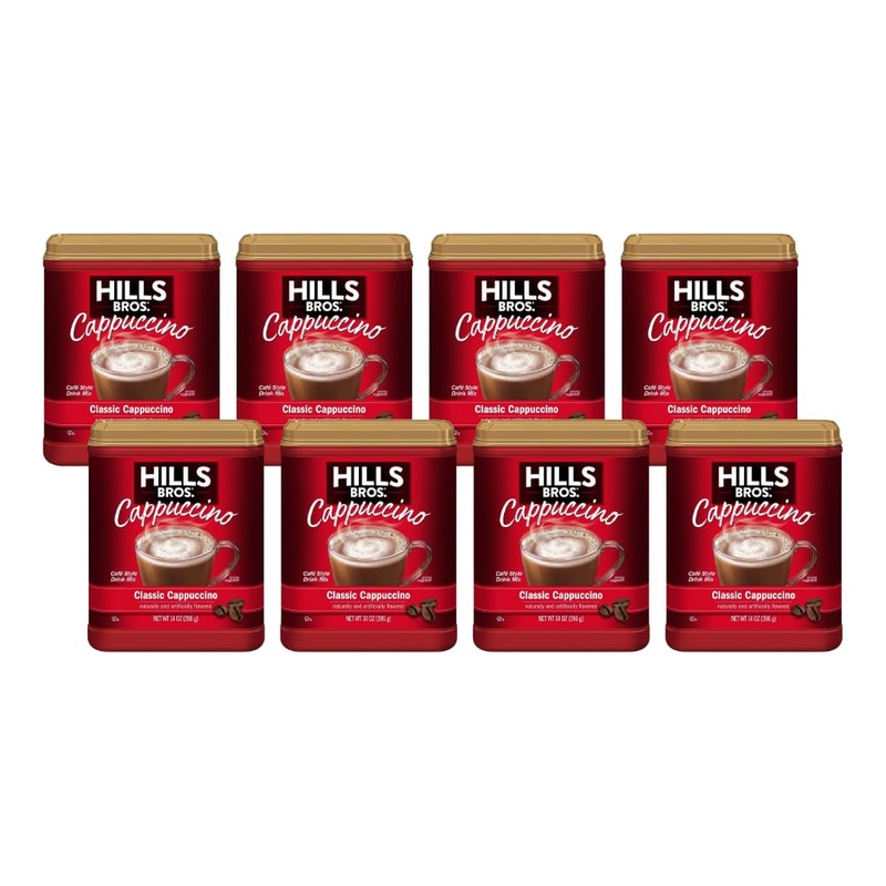 Hills Bros. Flavor Coffee (Classic Cappuccino, 14 Ounce (Pack Of 8)