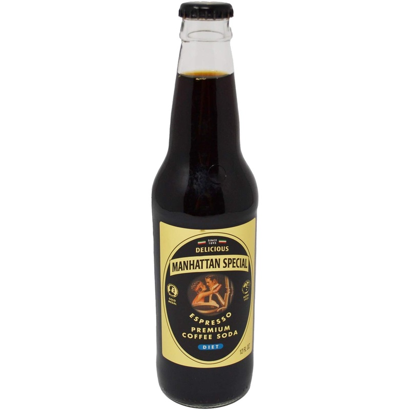 Manhattan Special – Diet – Espresso Premium Coffee Soda – 12 Oz (24 Glass Bottles)