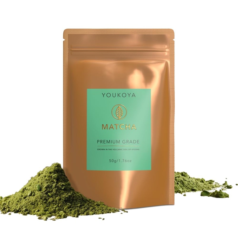 Matcha Powder, Premium Grade Japanese Matcha Tea, Grown In The Volcanic Soil Of Kyushu, Farm To Cup Tea From Japan 1.76Oz / 50G