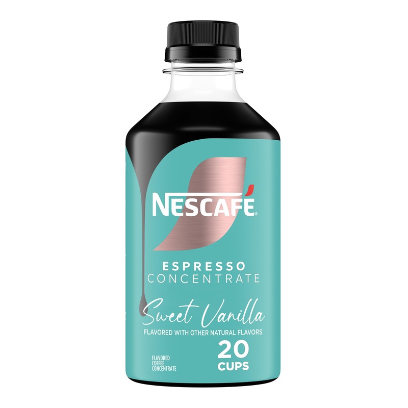 Nescaf   Espresso Concentrate, Instant Espresso Iced Coffee, Sweet Vanilla, 1 Bottle (10 Fl Oz)