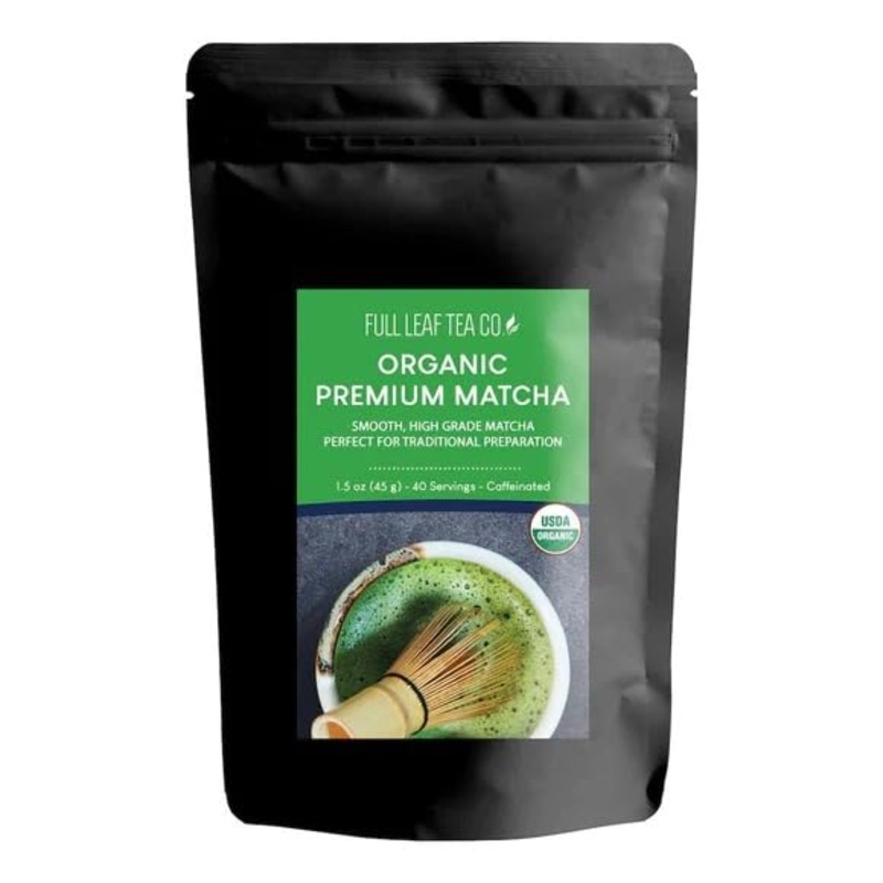 Premium Matcha Green Tea 1.5 Oz Tin (Approx. 40 Servings) | Full Leaf Tea Co.