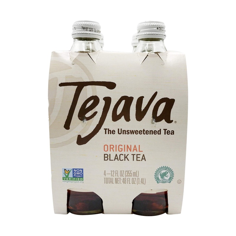 Tejava, Iced Tea, Unsweetened, 12 Oz Bottles (Pack Of 4)